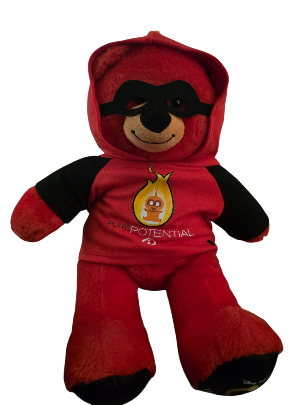 Build-A-Bear Disney Pixar Incredibles 2 Red Plush Bear Jack-Jack Hoodie Mask
